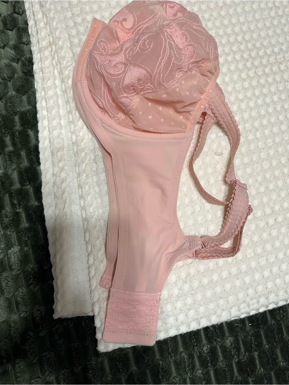 Gilligan & O'Malley Pink Sheer Embroidered Underwire Bra - Picture 5 of 6